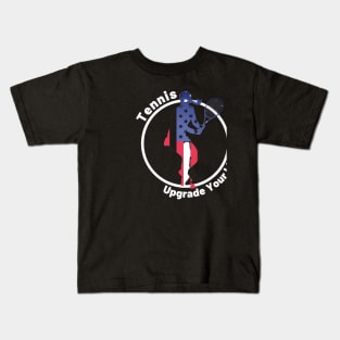 US Open Tennis USA Flag Silhouette Kids T-Shirt